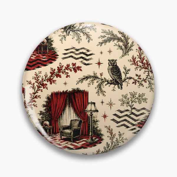 Item preview, Red Room Dream Toile Pattern designed and sold by agearb.