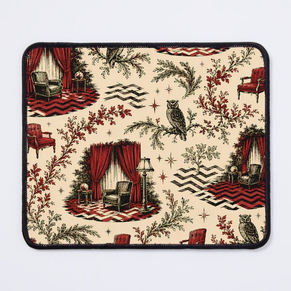 Item preview, Red Room Dream Toile Pattern designed and sold by agearb.