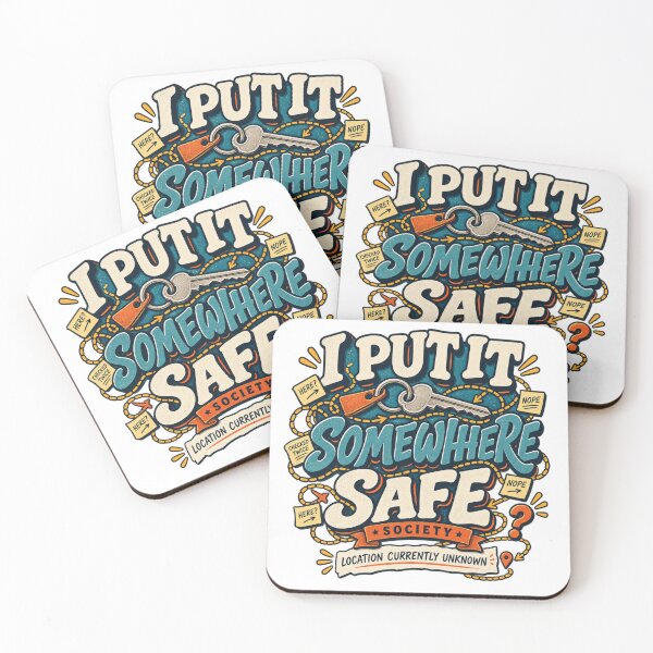 Item preview, I Put It Somewhere Safe Society – Funny Forgetful Club designed and sold by Golden Era Studio.