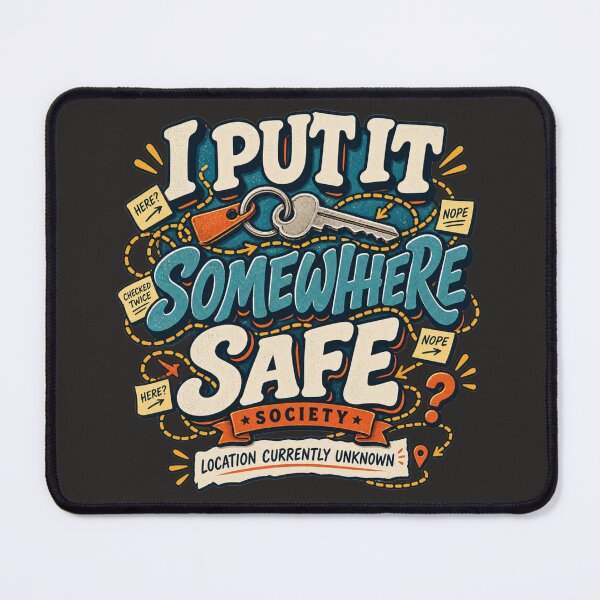 Item preview, I Put It Somewhere Safe Society – Funny Forgetful Club designed and sold by Golden Era Studio.