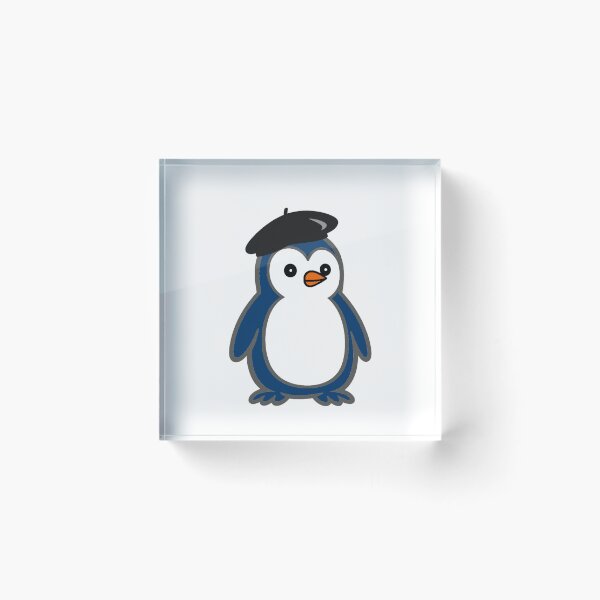 Item preview, Pippo French Beret | Minimalist penguin in France look designed and sold by Pippo-Penguin.