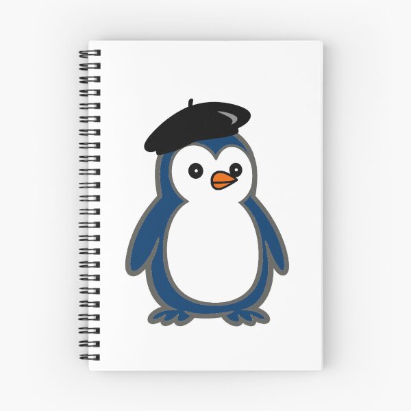 Item preview, Pippo French Beret | Minimalist penguin in France look designed and sold by Pippo-Penguin.