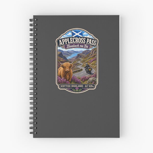 Item preview, Bealach na Ba Applecross Pass Pass of the Cattle Scotland Motorcycle Sticker & TShirt 07 designed and sold by OuterShellUK.