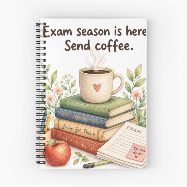 Item preview, Exam Season Is Here Send Coffee designed and sold by CozyMomDesign.