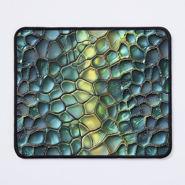 Item preview, Dragon Scale Pattern Iridescent Green Gold Fantasy Reptile Skin designed and sold by Nine Lives Studio.