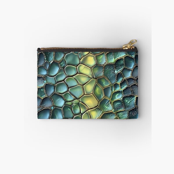 Item preview, Dragon Scale Pattern Iridescent Green Gold Fantasy Reptile Skin designed and sold by Nine Lives Studio.
