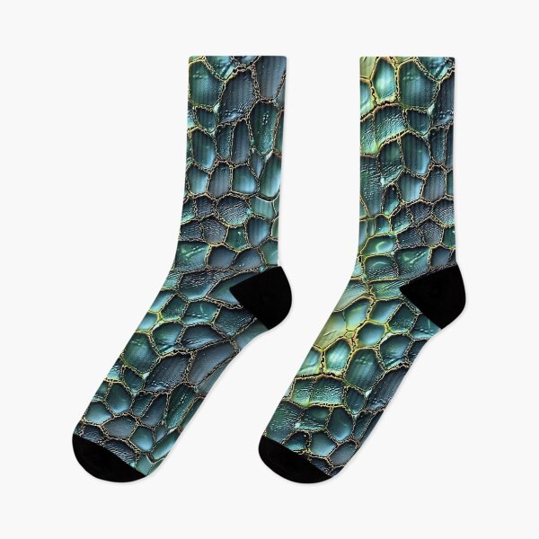 Item preview, Dragon Scale Pattern Iridescent Green Gold Fantasy Reptile Skin designed and sold by Yoruhara.