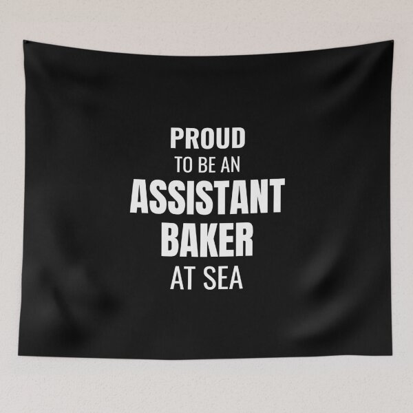 Item preview, Proud to be an Assistant Baker at Sea (White) designed and sold by ShipCrewNation.
