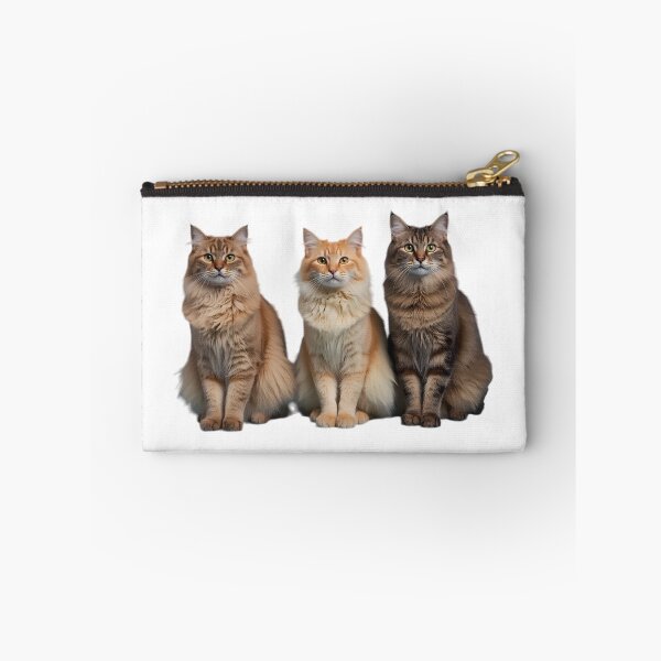 Item preview, Fluffy long-haired cats trio designed and sold by Agnisherl.