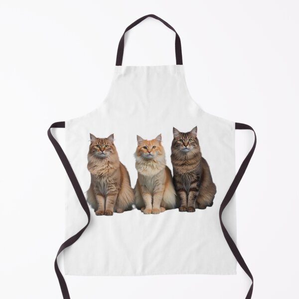 Item preview, Fluffy long-haired cats trio designed and sold by Agnisherl.