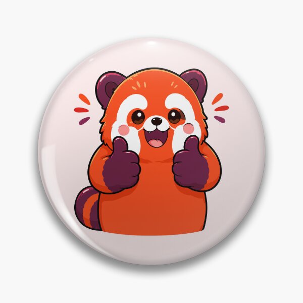 Item preview, Kawaii Red Panda Thumbs Up designed and sold by RedpandasMerch.