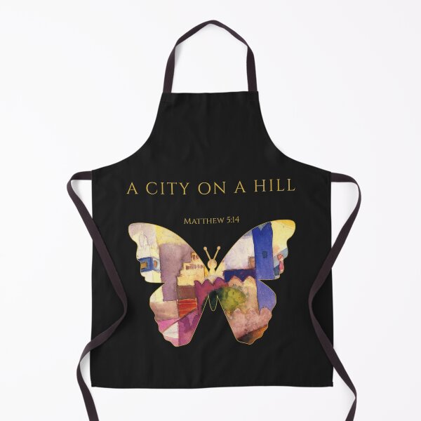 Item preview, A City on a Hill – Matthew 5:14 | One Body Series | Christian Butterfly Art designed and sold by KittenAndCo.