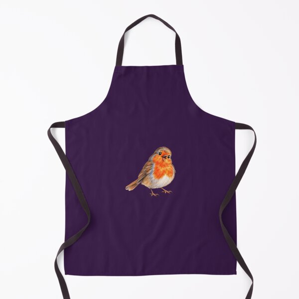 Item preview, A cute colorful orange chest bird portrait illustration designed and sold by lafataviola.