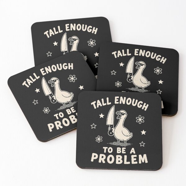 Item preview, Tall Enough to Be A Problem, Funny Goose, Cute Duck Humor designed and sold by perkmingStudio.
