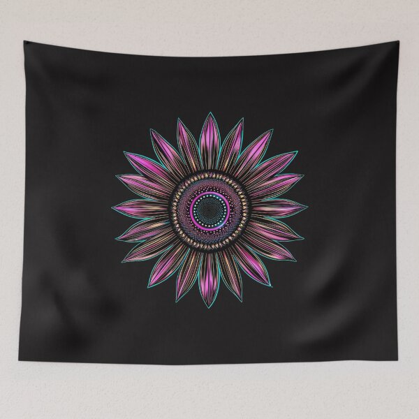 Item preview, synthetic sunflower  solar power bloom designed and sold by RetroWaveArtCo.