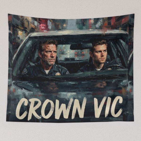 Item preview, Crown Vic Police Drama Fine Art Tribute designed and sold by Art's Diner.
