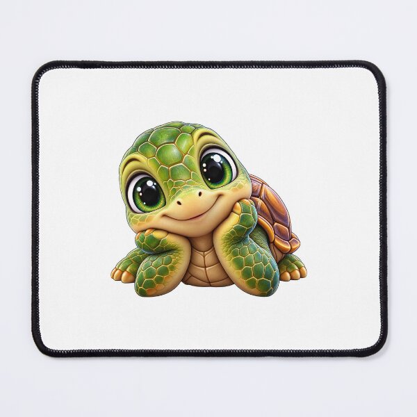 Item preview, Cute Curious Turtle Sticker – Adorable Big Eyes Turtle designed and sold by CreativeSatyaprabh.