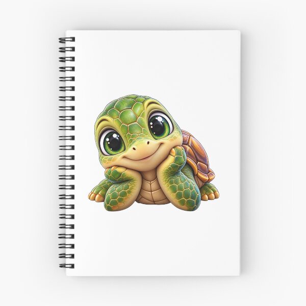 Item preview, Cute Curious Turtle Sticker – Adorable Big Eyes Turtle designed and sold by CreativeSatyaprabh.
