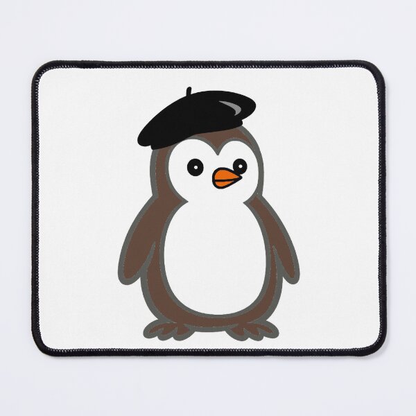 Item preview, Pippo French Beret | Minimalist penguin in France look designed and sold by Pippo-Penguin.