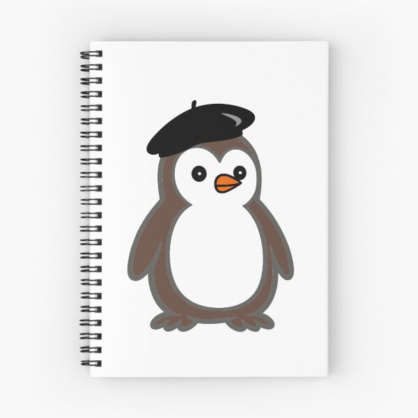 Item preview, Pippo French Beret | Minimalist penguin in France look designed and sold by Pippo-Penguin.