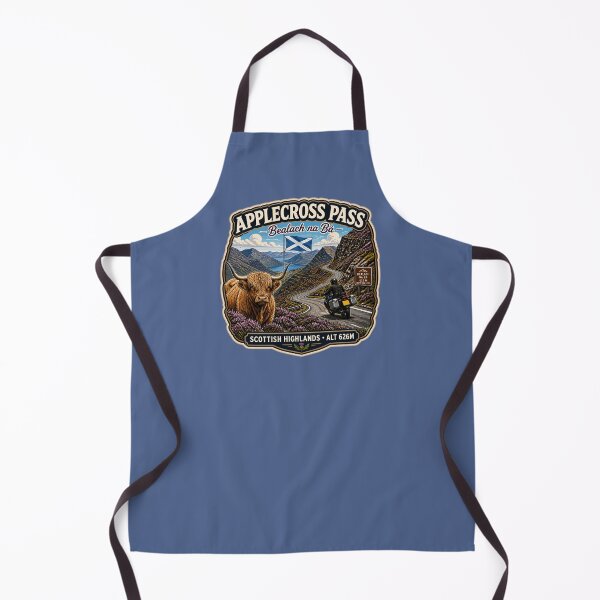 Item preview, Bealach na Ba Applecross Pass Pass of the Cattle Scotland Motorcycle Sticker & TShirt 09 designed and sold by OuterShellUK.