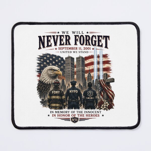 Item preview, 9/11 Never Forget Memorial Shirt, September 11 Tribute T-Shirt, American Flag Hero Shirt, First Responder Patriotic Tee, Twin Towers designed and sold by FHdesigns.