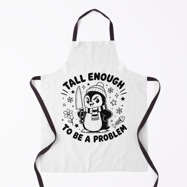 Item preview, Tall Enough to Be a Problem, Funny Penguin designed and sold by perkmingStudio.