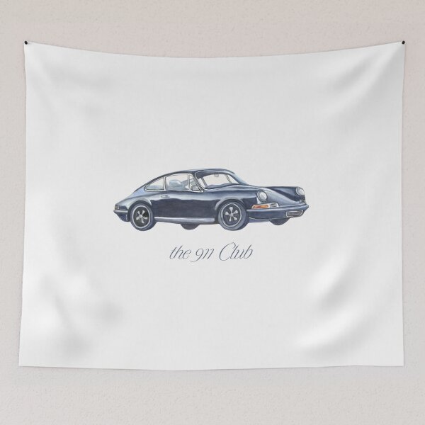 Item preview, The 911 Club – Vintage classic sports car illustration designed and sold by Atelier 44.