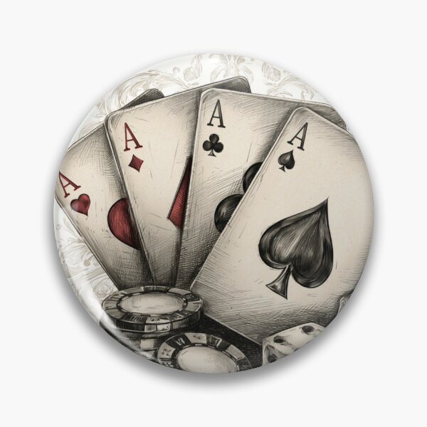Artikelvorschau, Vier Asse und Casino-Spiele entworfen und verkauft von dcrc.