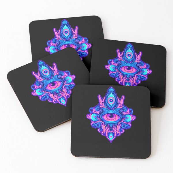 Item preview, Neon Third Eye Mandala designed and sold by dRaBaBdesign.