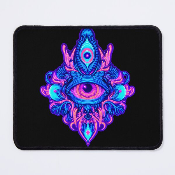 Item preview, Neon Third Eye Mandala designed and sold by DRABaBdesign.
