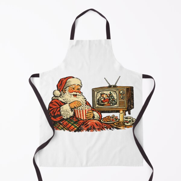 Item preview, Vintage Santa Watching Cozy Christmas Movies Retro 1960s Gift designed and sold by Artycom.