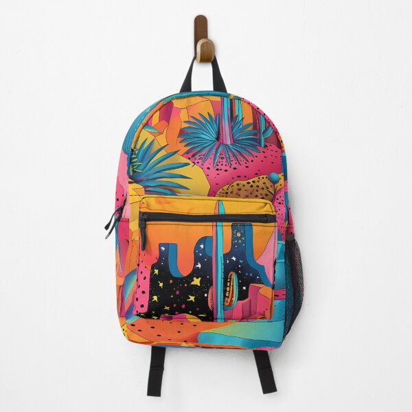 Item preview, Funky Retro Maximalist Desert – Vibrant Pop Art Cactus Landscape designed and sold by Artdavesalzburg.