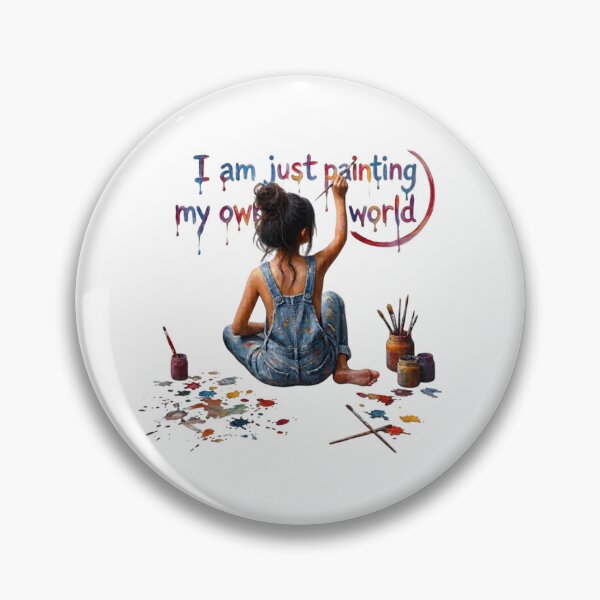 Item preview, Painting My Own World – Artist Girl Painting designed and sold by IvanaIka.
