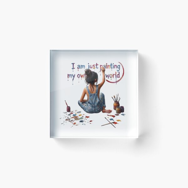 Item preview, Painting My Own World – Artist Girl Painting designed and sold by IvanaIka.