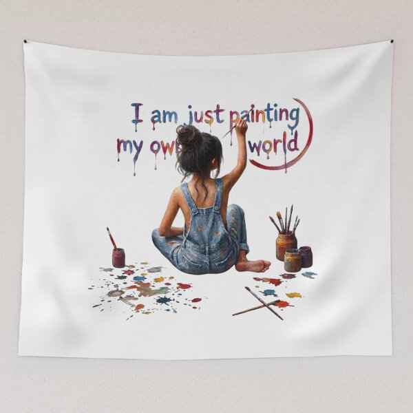 Item preview, Painting My Own World – Artist Girl Painting designed and sold by IvanaIka.