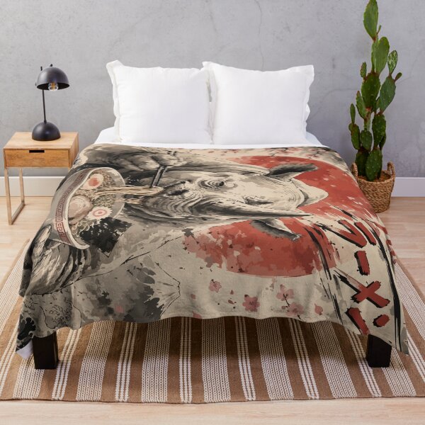 Item preview, Rhinoceros Ramen Sumie Japanese Vintage designed and sold by TomFrontierArt.