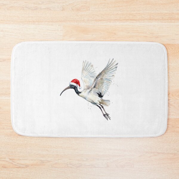 Item preview,  Festive Bin Chicken wearing Santa Hat | Australian Ibis Watercolor designed and sold by SOUFIANE1991.
