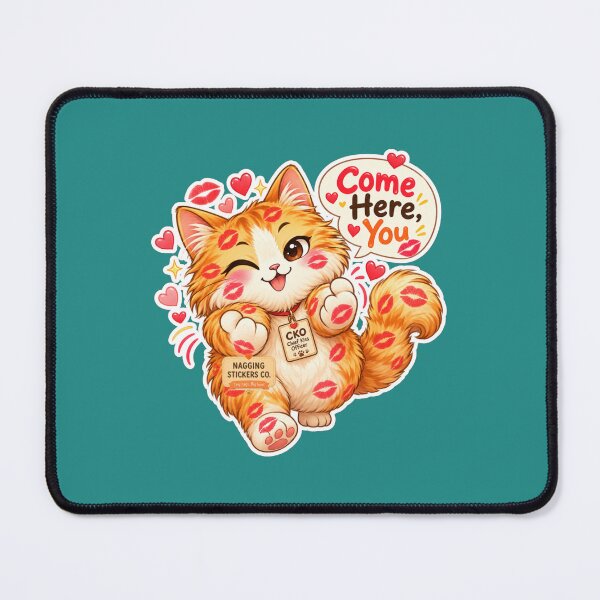 Item preview, BISOU KISS CAT2 BY NAGGINGSTICKERSCO. COME HERE, YOU! COLLECTION | GREEN Edition | No.01 designed and sold by LaMaisonOfMY.
