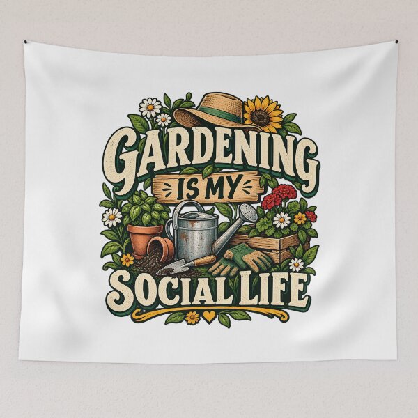 Item preview, Gardening Is My Social Life Funny Gardener designed and sold by Haji  Kamora.