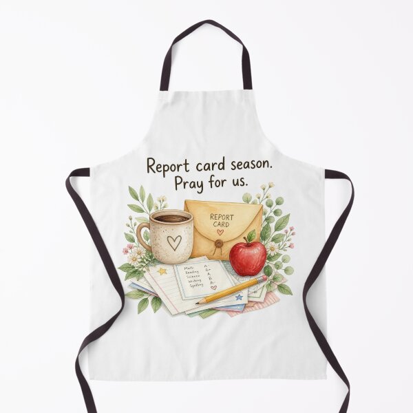 Item preview, Report Card Season Pray For Us designed and sold by CozyMomDesign.
