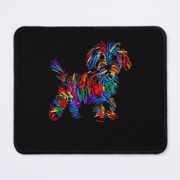Item preview, Scribble Dog Portrait Colorful Doodle Puppy Art designed and sold by ripgoatclothing.