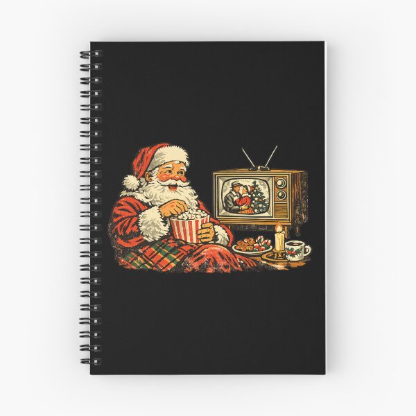 Item preview, Vintage Santa Watching Cozy Christmas Movies Retro 1960s Gift  designed and sold by Artycom.