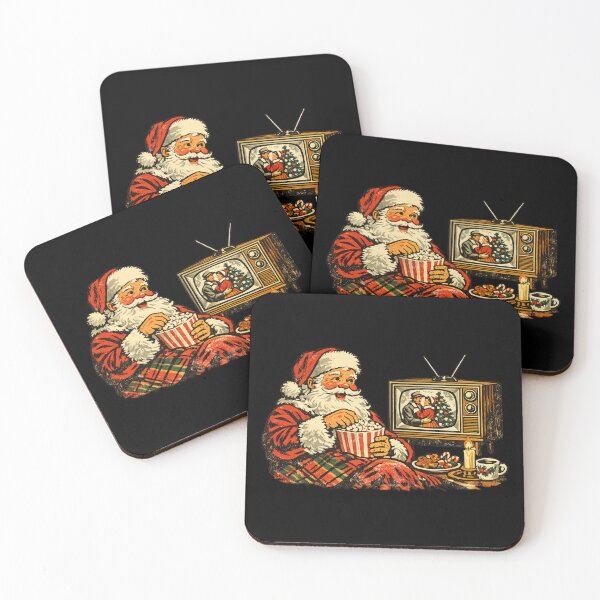Item preview, Vintage Santa Watching Cozy Christmas Movies Retro 1960s Gift  designed and sold by Artycom.