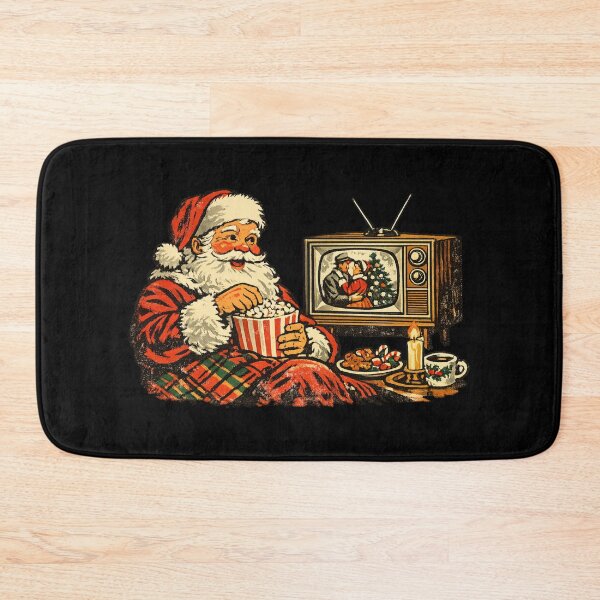 Item preview, Vintage Santa Watching Cozy Christmas Movies Retro 1960s Gift  designed and sold by Artycom.