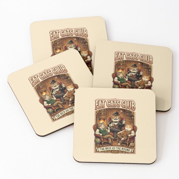 Item preview, Fat Cats Club - The rich and the round designed and sold by ParadoxParadox.