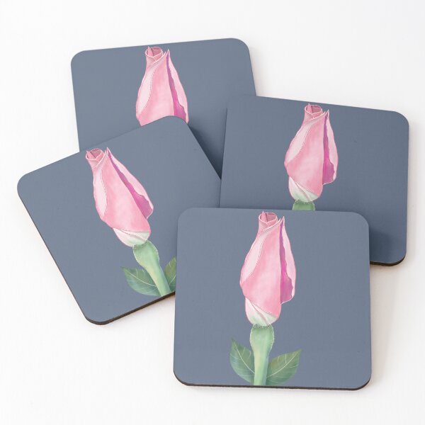 Item preview, Elegant Sweet Pink Rosebud Sticker - Clean Botanical Line Art designed and sold by altastudio.