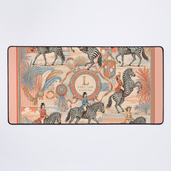 Item preview, Zebra Riders – Vintage Scarf Design designed and sold by LuluLeb.
