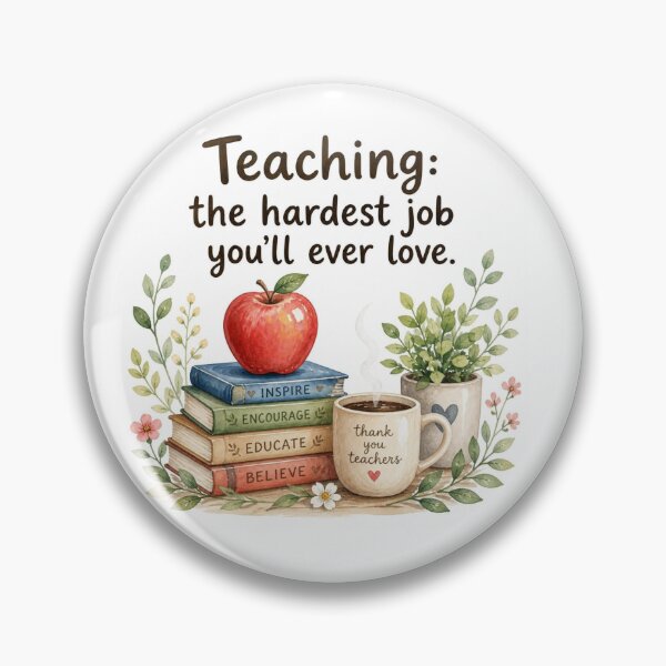 Item preview, Teaching The Hardest Job You'll Ever Love designed and sold by CozyMomDesign.