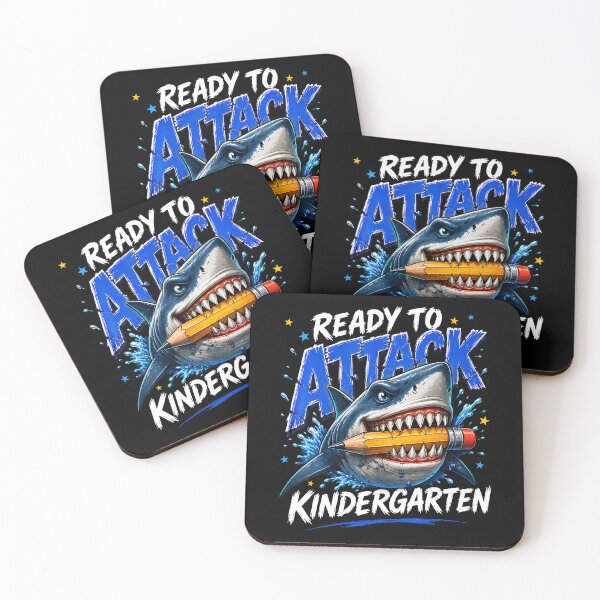 Item preview, Ready To Attack Kindergarten Shark Back To School designed and sold by ripgoatclothing.